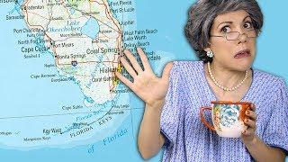 Abuela Tries to Pronounce CITIES IN FLORIDA | mitú