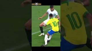 Unleashing Neymar's Unreal Dribbling Skills!  #NeymarDribbles #FootballMagic #shorts