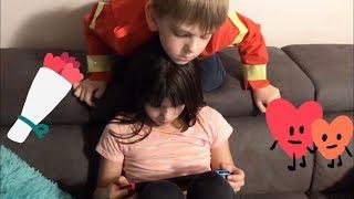 kids played with toys for Valentines day  / Skidamarink Nursery rhymes