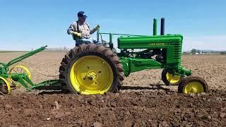 Antique Tractors Plowing