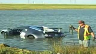 Man drives 'world's most desirable car' into a lake what a plonker