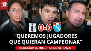 "NO PASA NADA CON SOSO" REACCIONES de hinchas de ALIANZA LIMA sobre el EMPATE ante ADT | DE CONTRA