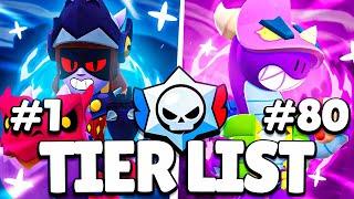 PRO Ranks 80 BRAWLERS from WORST to BEST - Ranked Tier List