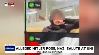 Pro-Palestine uni students caught doing Nazi salute on Zoom call