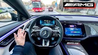 2025 MERCEDES-AMG E53 Sedan: How GOOD is ASSISTANCE DRIVE? Test in Traffic!