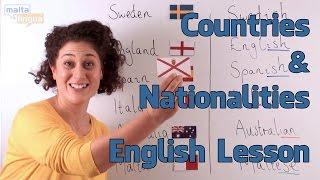 Countries and Nationalities - English Vocabulary Lesson (Elementary)