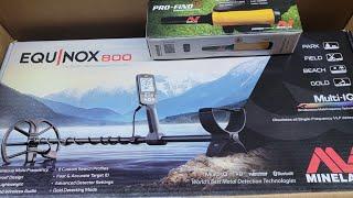 Minelab Equinox 800 UNBOXING....1st Hunt with GREAT FINDS!!