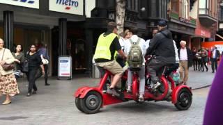 7-Seater Bike Rides Down Exeter High Street
