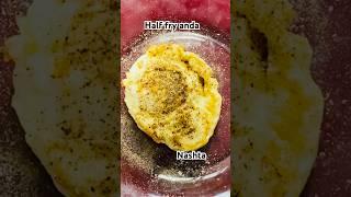 Half fry anda | nashta | anda bread #shorts #trending #youtubeshorts #nashta #anda #andabread #food