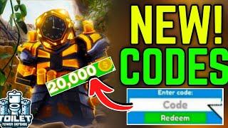 ️NEW CODE UPDATE️ALL WORKING CODES FOR TOILET TOWER DEFENSE! ROBLOX TOILET TOWER DEFENSE CODES