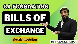 Bill of Exchange Quick Revision | CA Foundation Accounts | By CA Sanket Shah