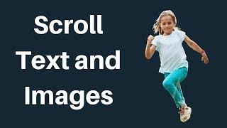 Scrolling images and text in HTML [ Marquee tag in HTML ]