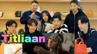 Korean actors' reactions to the Indian mv that put a bad man on the guillotine️Titliaan
