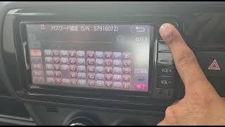 NSCD W66 radio unlock process - failure navigation unlock toyota