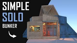 PUDDLE - A Cosy, Cheap & Simple SOLO Double BUNKER Base | Vender | Farm | Starter | RUST 2025
