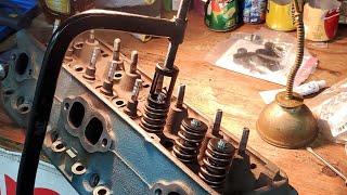 Installing Comp Cams Valve Springs in our Chevy 350 Heads! Simple How to for everyone