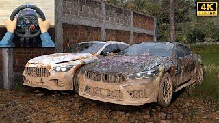 Rebuilding BMW M8 Competition & Mercedes-AMG GT63 S 4-Door | Forza Horizon 5 | Logitech g29 gameplay