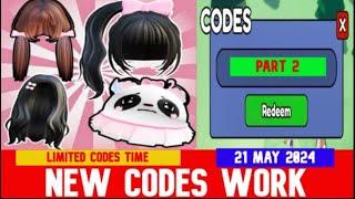 *NEW CODES [PART2] MAY 21, 2024* UGC DON'T MOVE ROBLOX | LIMITED CODES TIME