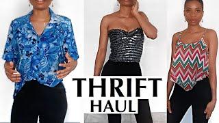 LOOK WHAT $80 GOT ME AT THE THRIFT STORE | Come thrifting with me + HAUL