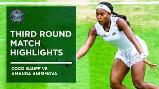 Coco Gauff vs Amanda Anisimova | Match Highlights | Wimbledon 2022