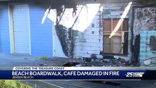 Fire sparked by fireworks damages popular Jensen Beach cafe