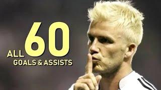 David Beckham All 60 Goals & Assists For Real Madrid