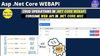 Create and Consume WEB API in ASP.NET Core MVC | Full CRUD Operations | Consuming Web API