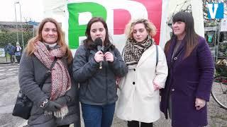 Le donne del Pd in piazza per le donne