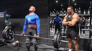 LARRY WHEELS WORKS OUT WITH EL CAMPEON!!!