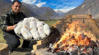 Ruddy crust and Tender Flesh of Chicken on Coals! Rustic Cooking Method