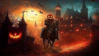 Relaxing Halloween Ambience  Cozy Autumn Village Halloween  Spooky Sounds, Best Halloween Music