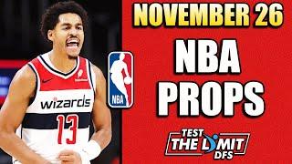 TOP 5 BEST NBA Player Prop Picks For Prizepicks | Taco Tuesday 11/26/2024