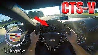 BRUTAL!!! 2016 Cadillac CTS-V (0-315 km/h) POV- Autobahn Acceleration TEST 