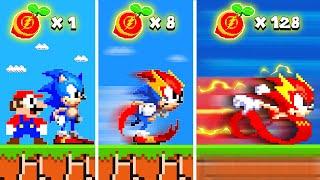 Super Mario Bros. but Every Seed Makes Sonic Become The Flash