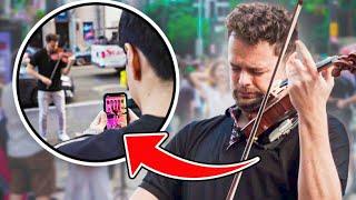 Violinist Shreds THUNDERSTRUCK In Public