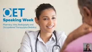 Speaking Week: Pharmacy, Vets, Radiography, Dietetics and Occupational Therapy (NEW SAMPLE TEST)