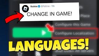 Roblox users can CHANGE Language in Games now