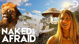 Survivalists Find Lions Near Their Shelter! | Naked and Afraid