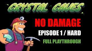 Crystal Caves HD: Episode 1 - No Damage Playthrough (HARD)