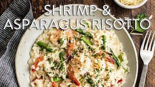 Simple Shrimp and Asparagus Risotto