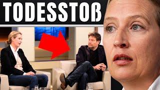 LIVE: Alice Weidel verpasst HABECK VERBALE BACKPFEIFE!