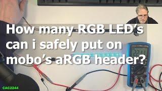 Max number of Led's on an aRGB header on Mobo.