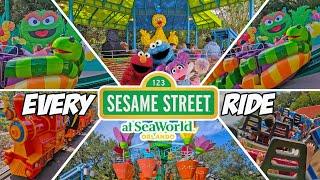 Sesame Street Land EVERY RIDE at SeaWorld Orlando (April 2023) [4K]