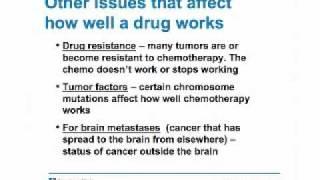 Chemotherapy for brain tumors