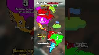 En cuántos continentes tuvo territorios tu país? #america #geography #paises  #shorts #mapping #map