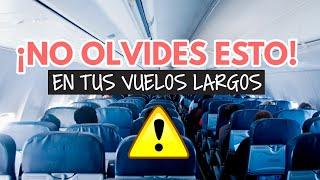 Artículos básicos para un vuelo largo