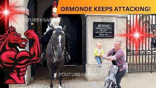 King Ormonde Keeps Attacking People. Epic Moments Horse Guards