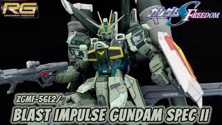 P-Bandai RG Blast Impulse Gundam Spec II Review | Gundam SEED Freedom