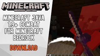 Minecraft Java 1.9+ Combat in Minecraft Bedrock | Download In Description