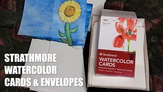 Strathmore Plain Watercolor Cards and Envelopes - Boxing and Review